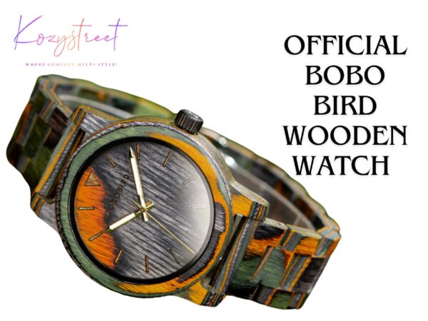 Wooden Watch: GT130 Quartz Movement | Gift Box | Perfect Gift for Him