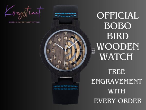 Personalized Wooden Watch for Him – Custom Engraved Men’s Watch, Anniversary Gift, Groomsmen Gift, Boyfriend Gift, Unique Watch for Dad