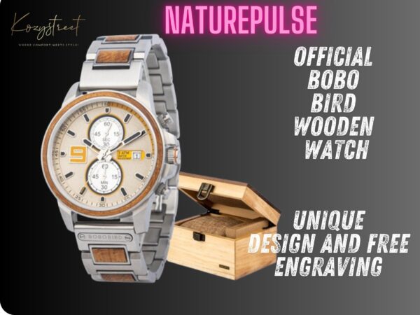 Latest Unique Wooden Watch – New Arrival, Anniversary Gift for Him | Personalized, Engraved Mens Watch, Gift for Him